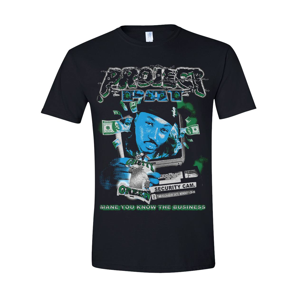 Ghetty Green Vintage Style Tee