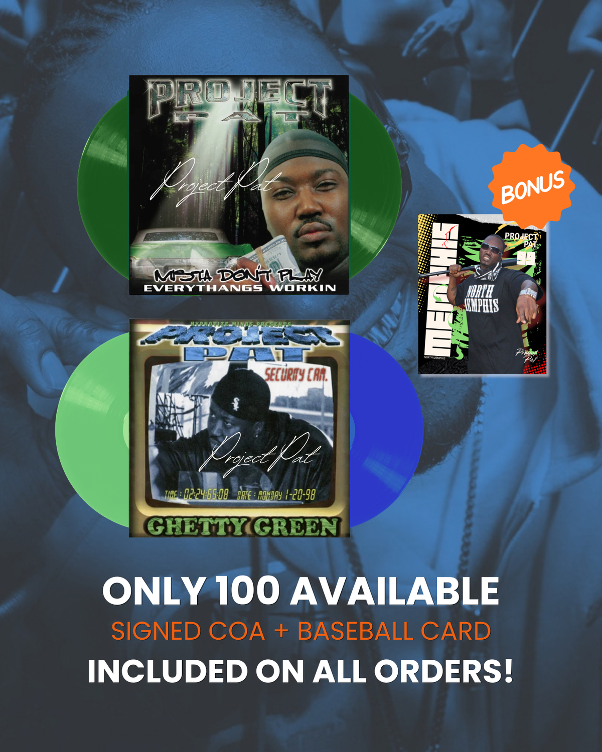Mista Don't Play + Ghetty Green SIGNED VINYL BUNDLE *LIMITED QUANTITIES*