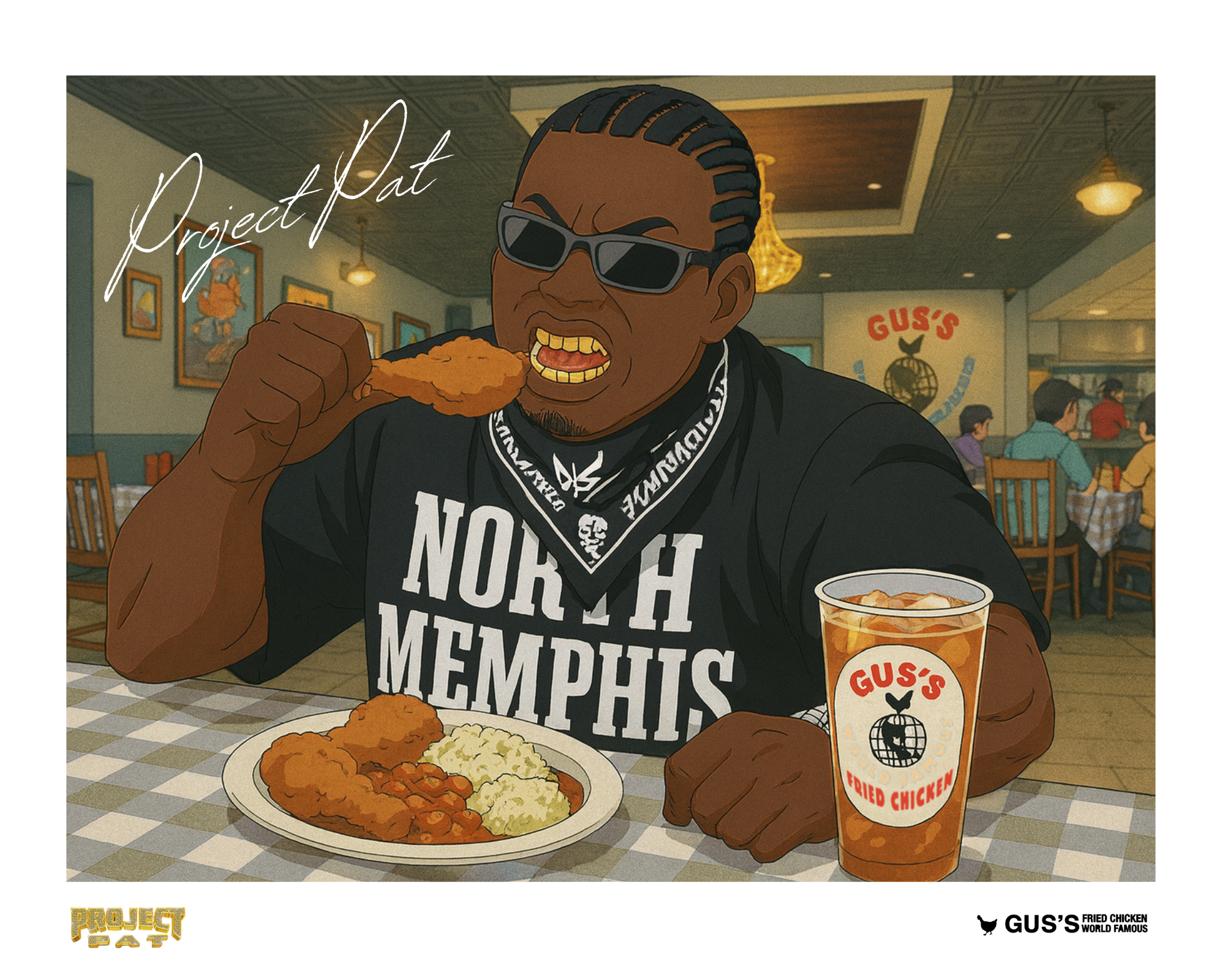 Project Pat x Gus' Chicken SIGNED Comic Print