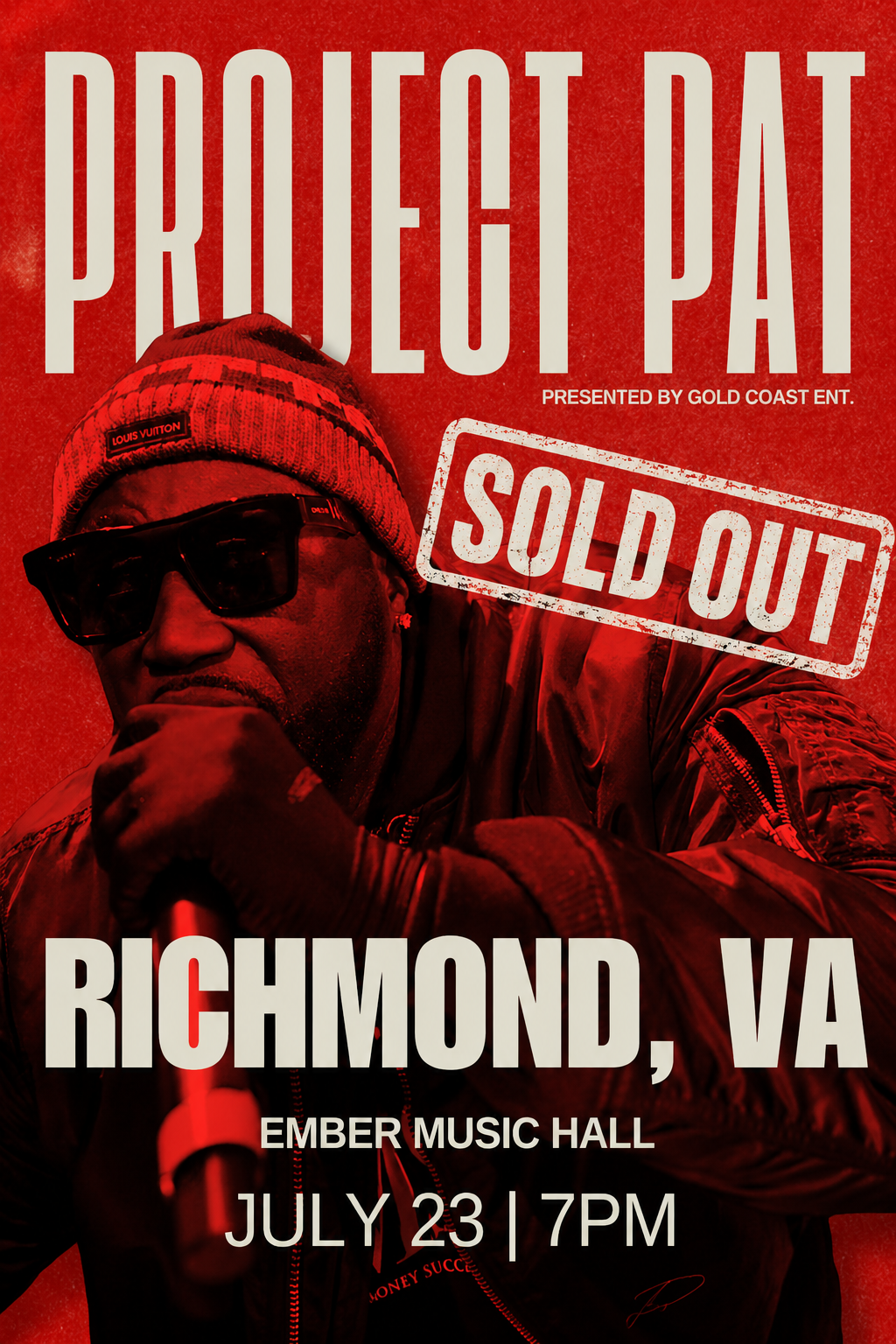 *1 WEEK ONLY* Richmond VA Signed Poster - 11 x 17 Project Pat Concert (SOLD OUT)